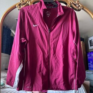 Nike full zip dri fit windbreaker size large